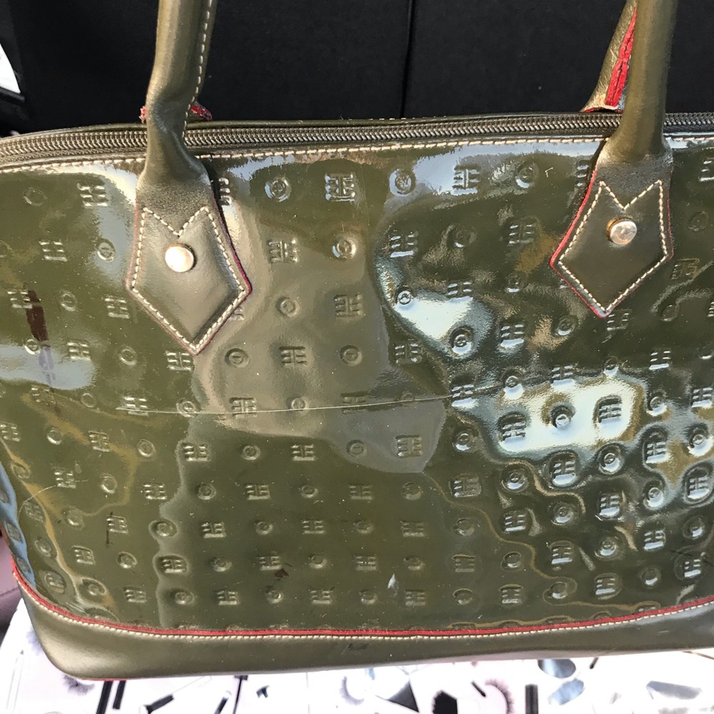 Arcadia avocado green handbag